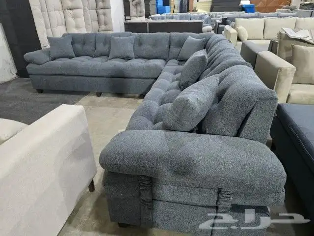 كنب جديد جاهز حرف ال و7نفر شامل التوصيل 11