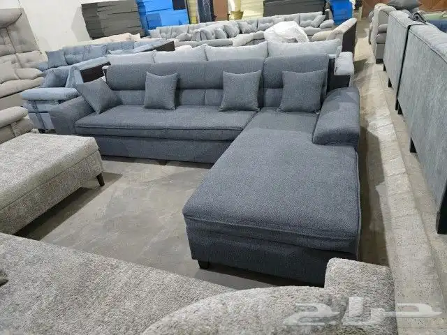 كنب جديد جاهز حرف ال و7نفر شامل التوصيل 16