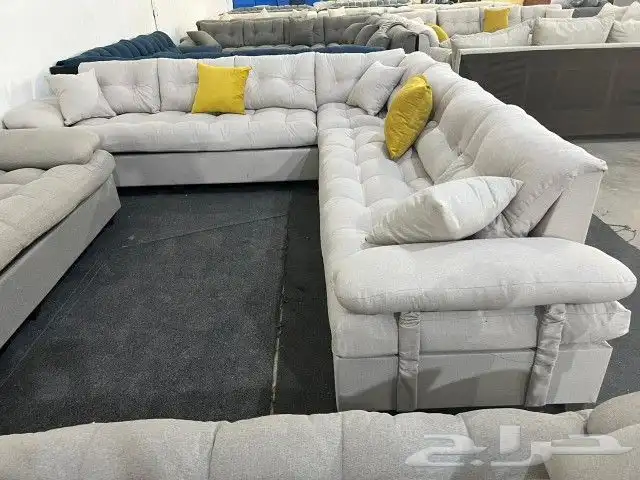 كنب جديد جاهز حرف ال و7نفر شامل التوصيل 33