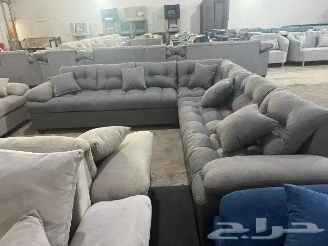 كنب جديد جاهز حرف ال و7نفر شامل التوصيل 38