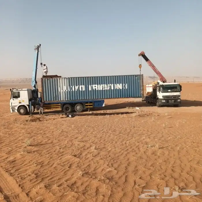 نعمل في نقل البركسات نقل الغرف الجاهزه سطحه ونش رفع مكيفات 1