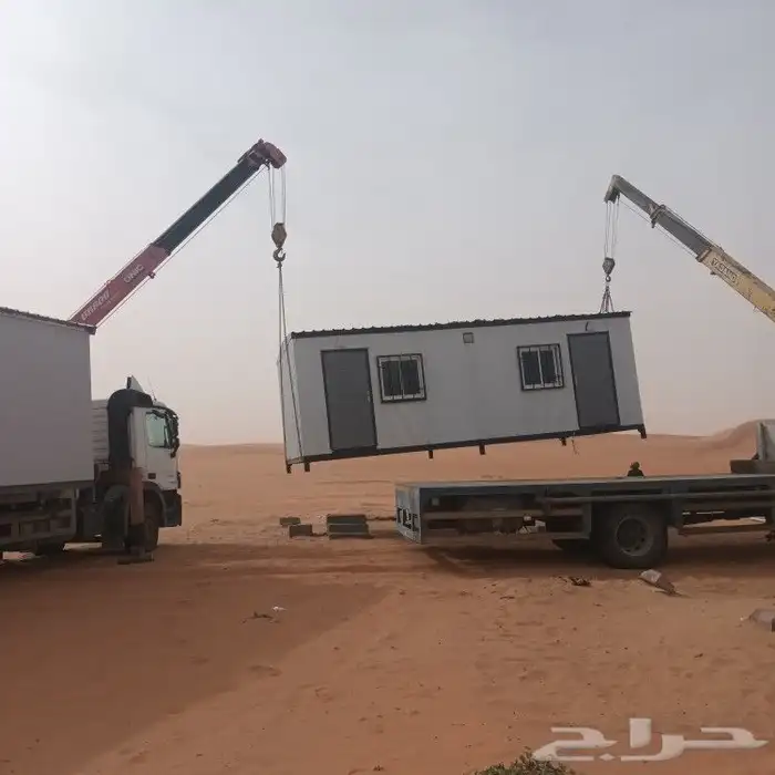 نعمل في نقل البركسات نقل الغرف الجاهزه سطحه ونش رفع مكيفات 0