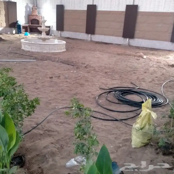 تنسيق حدائق ثيل طبيعي الاشجار الطبيعي شبكات ري 8