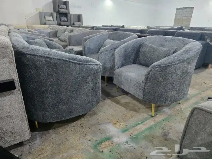 كنب جديد جاهز حرف ال و7نفر شامل التوصيل 12