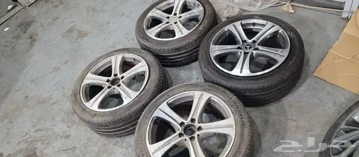 جنوط مرسيدس اصلي وكاله نظيف جدا مقاس 18 5