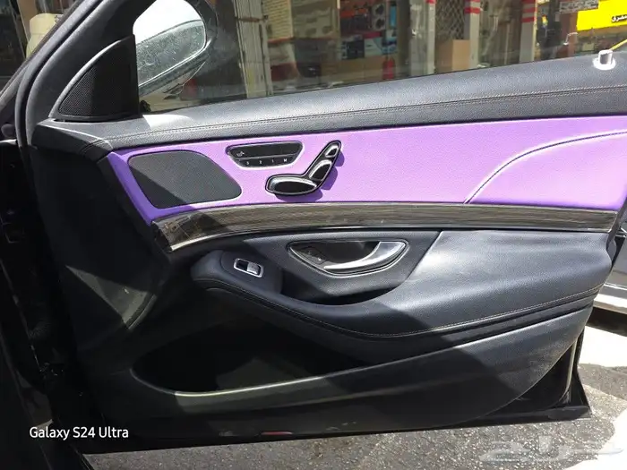 تخشيب داخليه مرسيدس مع تغيير اللون 4