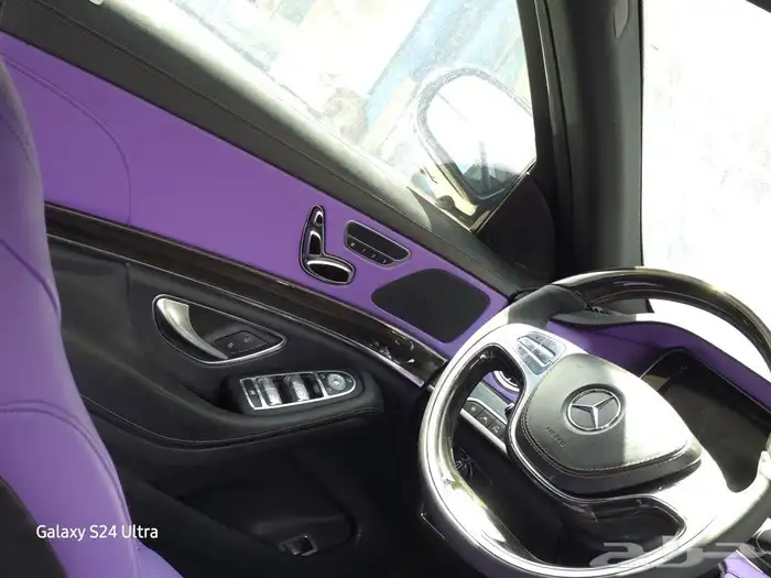 تخشيب داخليه مرسيدس مع تغيير اللون 7