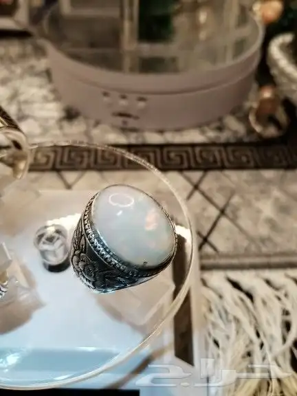 عدد 3 خواتم اوبال اثيوبي فل فاير ثلجي غير معالج صياغة مميزة 1