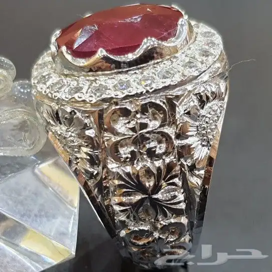 خاتم ياقوت افريقي طبيعي كاتنق 2