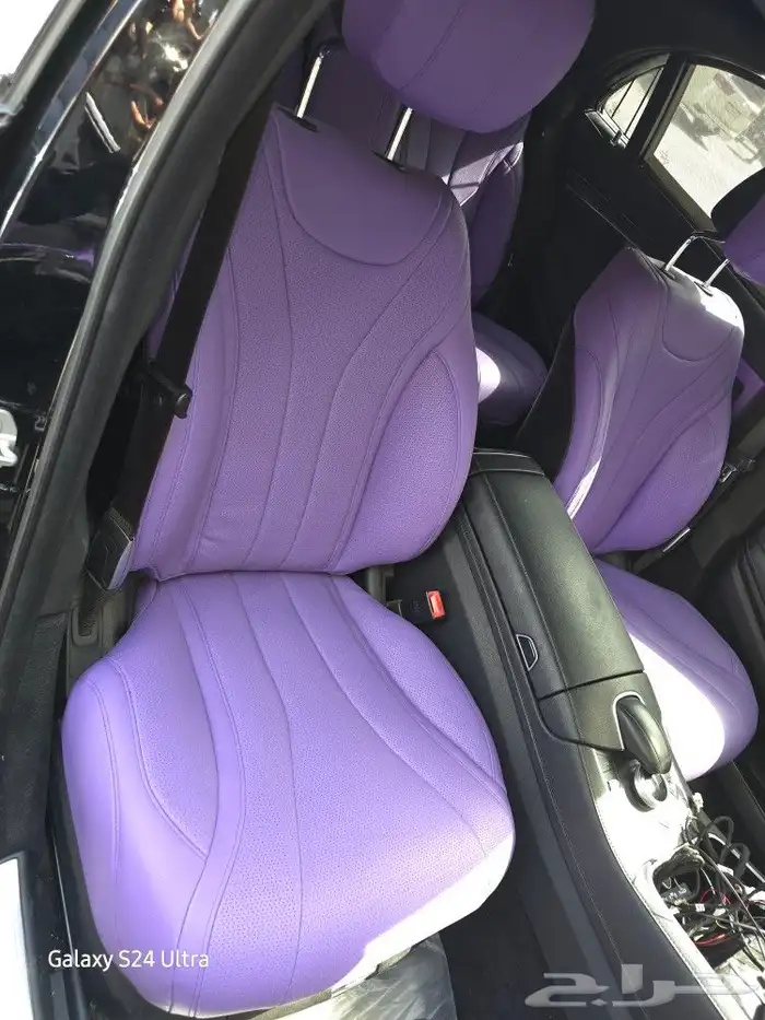 تخشيب داخليه مرسيدس مع تغيير اللون 2