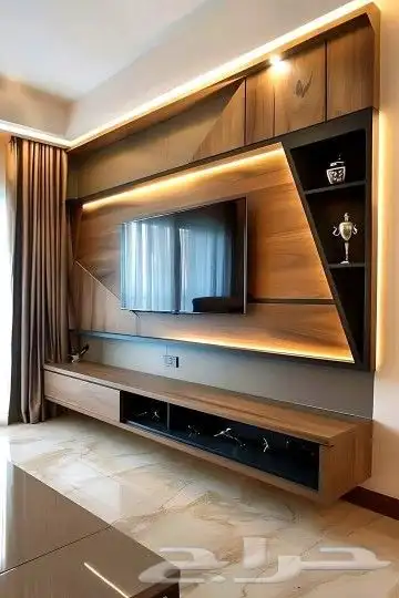 مطابخ خشب دواليب ملابس مطابخ صاج والمنيوم ورخام 5