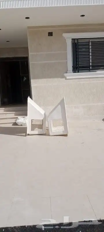 غطاء مكيفات فيبر جلاس خارجي. سبليت مع تركيب شفات شبابيك طارد 6