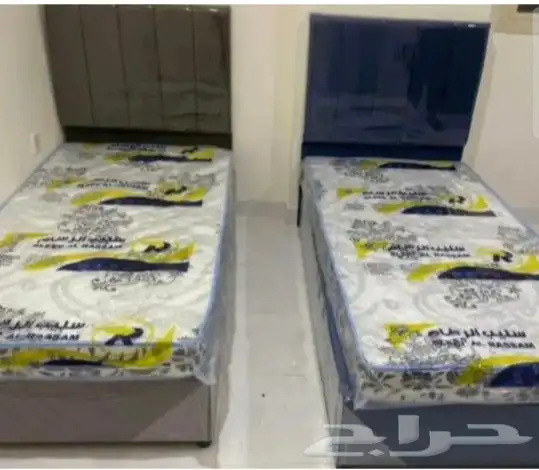 New single bed with mattresses and double bed with mattresse 3