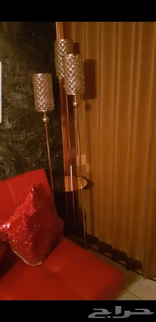 طقم كنب أحمر مكون من كنبين 5