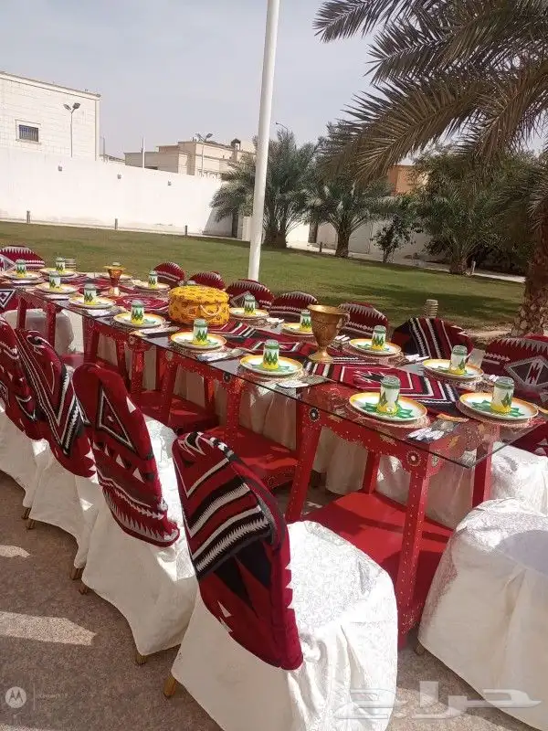 طاولات عشاء شعبي أركان شعبيه طاولات بوفيه شعبي 0