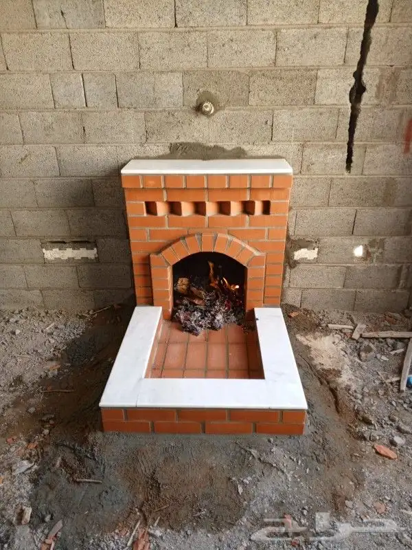 معلم المشبات تلبيس للرخام ومشب نار طوب احمر اليمامة شويات 0