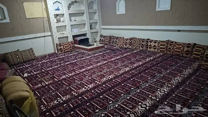 مجلس مع مطبخ مع حوش مشتل (داخل استراحة) 0