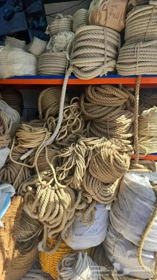 حبال خيش قطن نايلون 9