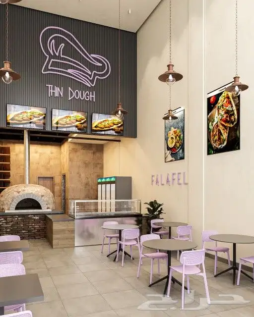 تصميم محل مخبوزات وفلافل 2