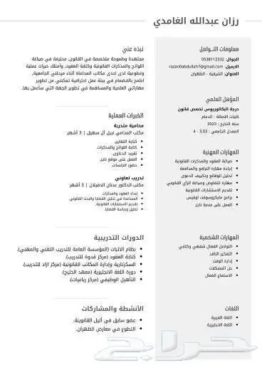 اعملك 2 سيرة ذاتيه احترافيه عربي انجليزي 0