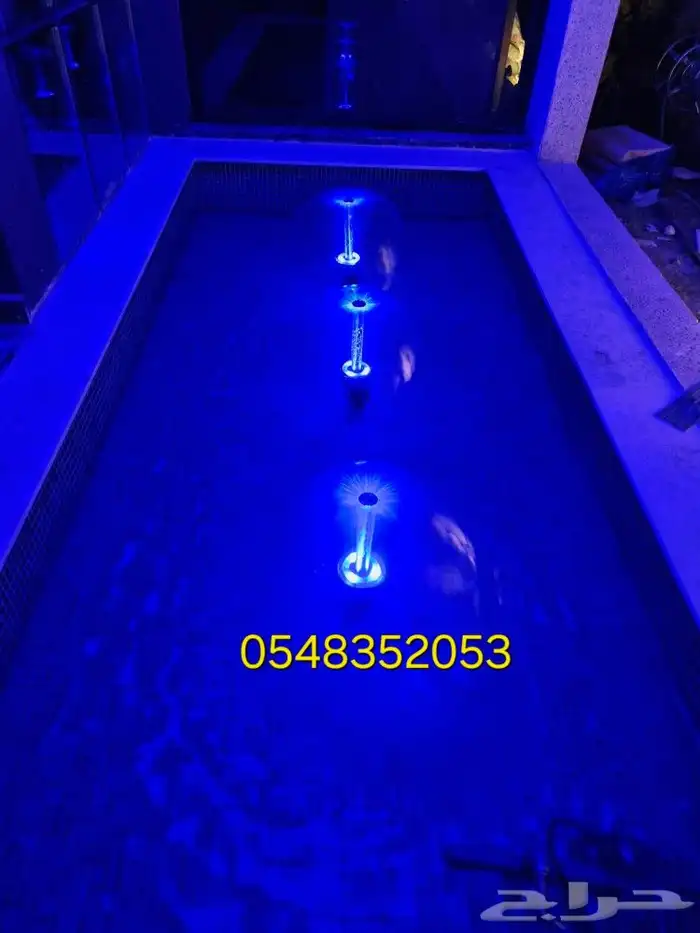 مصبات شلالا مصب مسبح كوابرء روس نوافير اناره مائيه 12V IP68 19