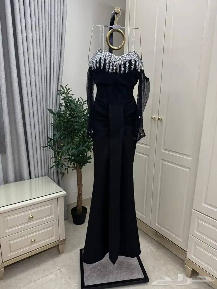 فستان سهرة اسود 4