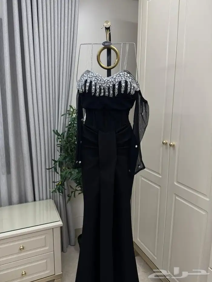 فستان سهرة اسود 3