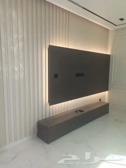 جبس ورق جدران طباعه ثري دي ديكورات شاشه 1