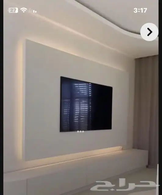 تركيب خلفيت شاشه فوم بديل الرخام شيبرت دهانات جبس ابرد مرايا 4