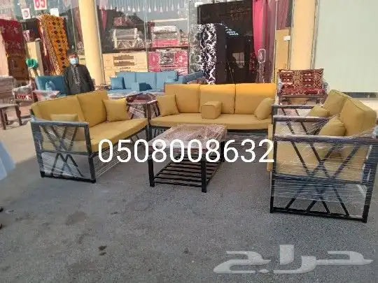 كراسي حديد خارجية جلسات مراكيز احواش استراحات شاليهات 15