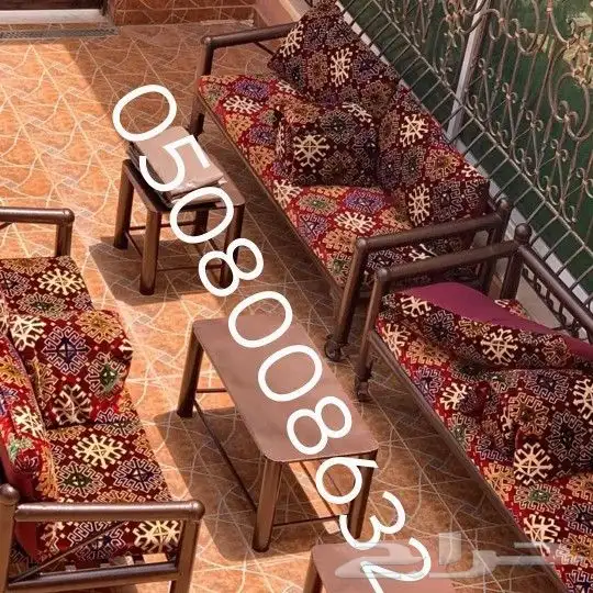 كراسي حديد خارجية جلسات مراكيز احواش استراحات شاليهات 7