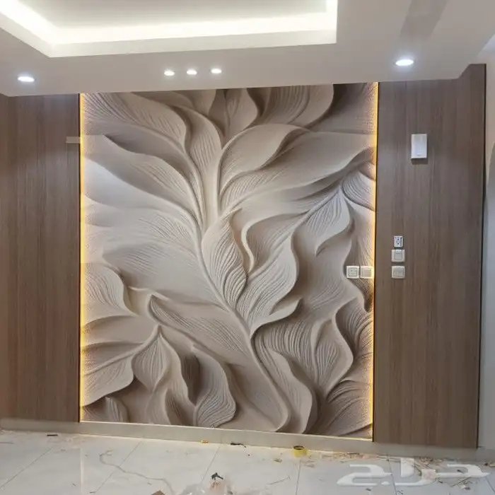 تركيب خلفيت شاشه فوم بديل الرخام شيبرت دهانات جبس ابرد مرايا 5