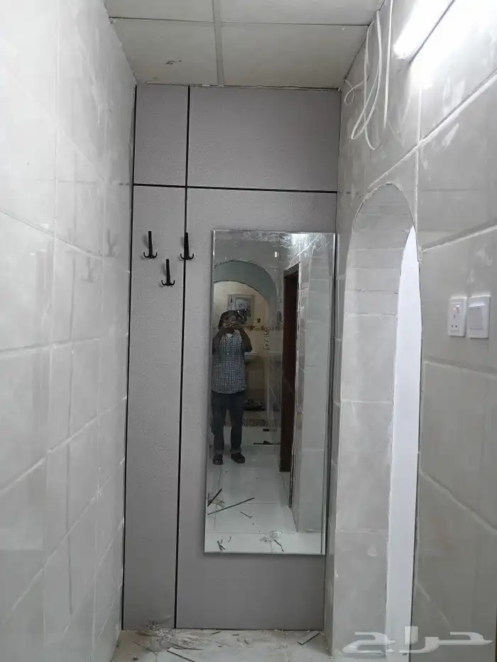 تركيب خلفيت شاشه فوم بديل الرخام شيبرت دهانات جبس ابرد مرايا 2