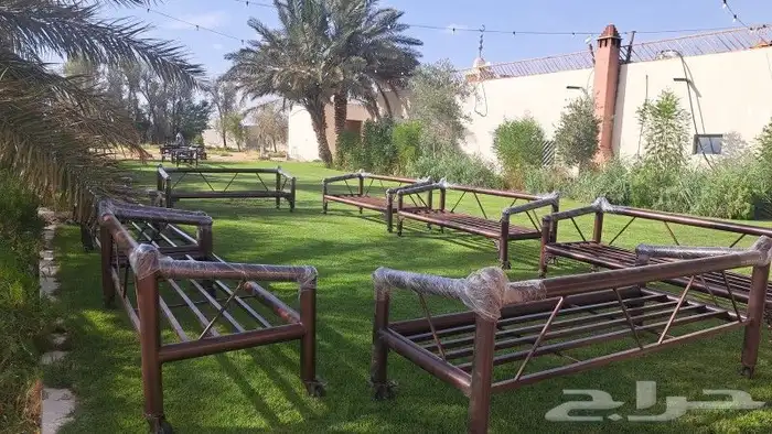 كراسي حديد خارجية جلسات مراكيز احواش استراحات شاليهات 4