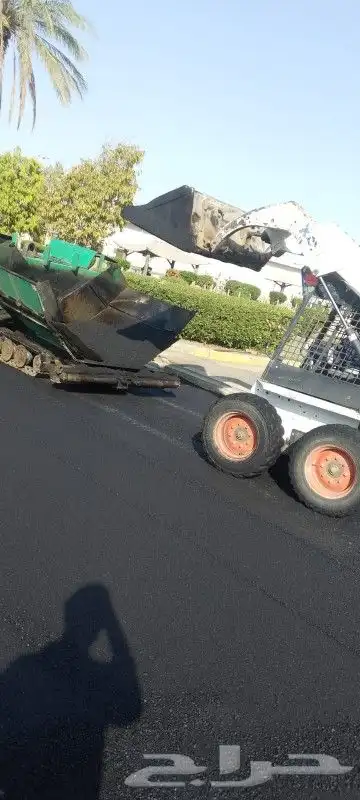 أعمال اسفلت شركات و أرامكو مواقف دهان حار و بارد ... انترلوك 6
