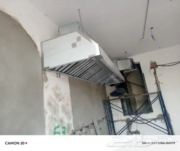 تركيب مروحة عادم مطبخ المطعم 6