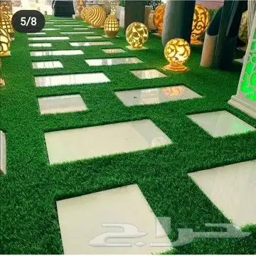 تنسيق حدائق عشب صناعي تنسيق حوش جازان صبيا بيش احد المساحه ج 0