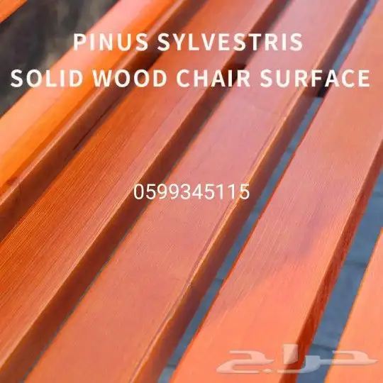 مقاعد خشبية صلبة وكراسي شرفة مقاعد حديقة سلة مهملات 4