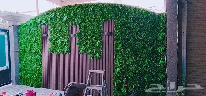 تنسيق حدائق عشب صناعي تنسيق حوش جازان صبيا بيش احد المساحه ج 3
