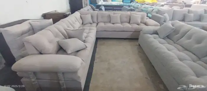 كنب جديد جاهز حرف ال و7نفر بأسعار مناسبة شامل التوصيل 13