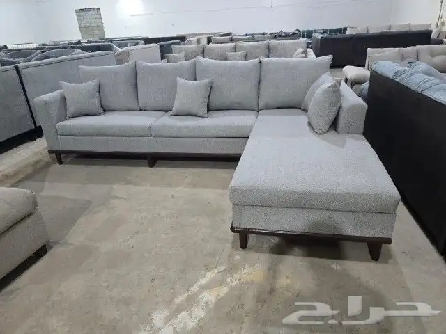 كنب جديد جاهز حرف ال و7نفر بأسعار مناسبة شامل التوصيل 9