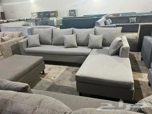 كنب جديد جاهز حرف ال و7نفر بأسعار مناسبة شامل التوصيل 6