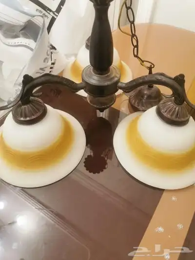 نجفتين أحمر وفضي كريستال ونجفه ثلاثيه للبيع 1