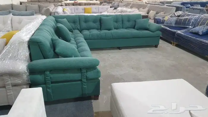 كنب جديد جاهز حرف ال و7نفر بأسعار مناسبة شامل التوصيل 36