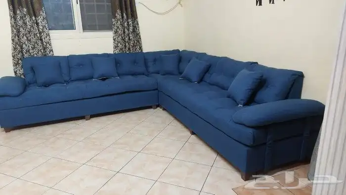 كنب جديد جاهز حرف ال و7نفر بأسعار مناسبة شامل التوصيل 20