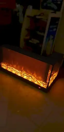 ديكور LED بإضاءة نارية متحركة على شكل L 0