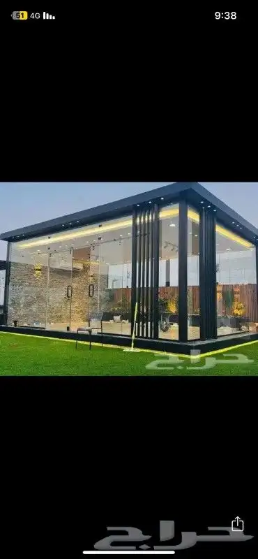 تصميم غرف زجاجة تنسيق الحدائق 0