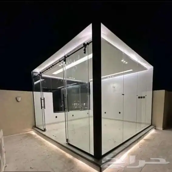 تصميم غرف زجاجة تنسيق الحدائق 1