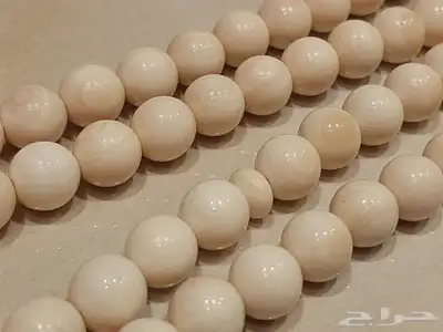 مسباح سبحة عاج ماموث كريمي 99 خرزة 2