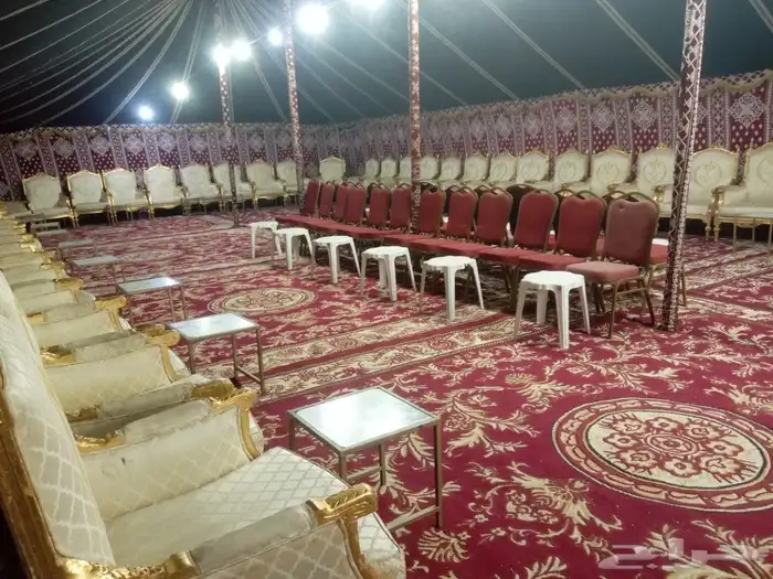 تاجر خيام وبيوت شعر ابيض واسود خيام اربيه اناره كهرب كراسي ك 1